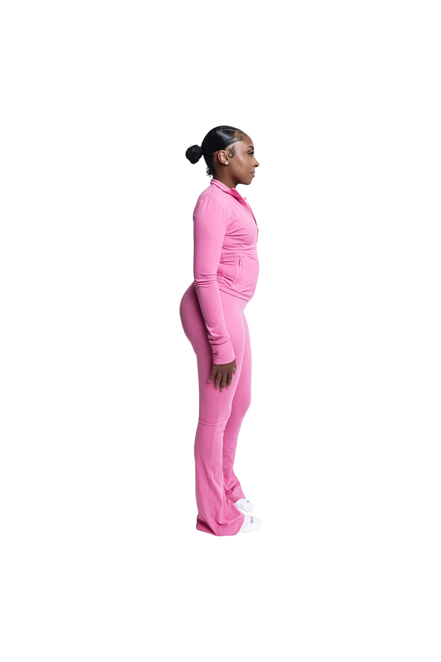 Lifeofevo X Redick Pink Fold-over Flared Leggings